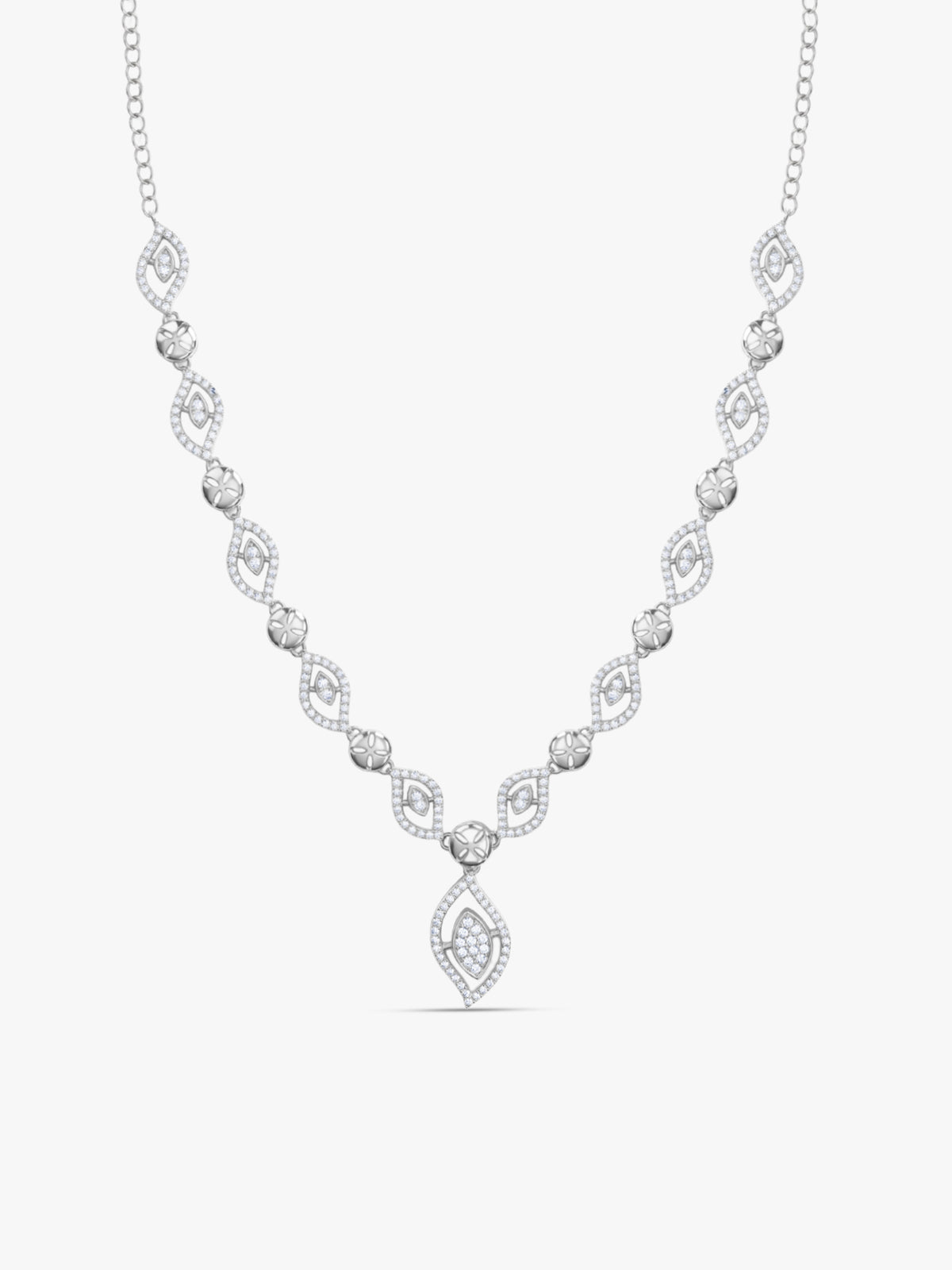 Silver Cristelle Necklace