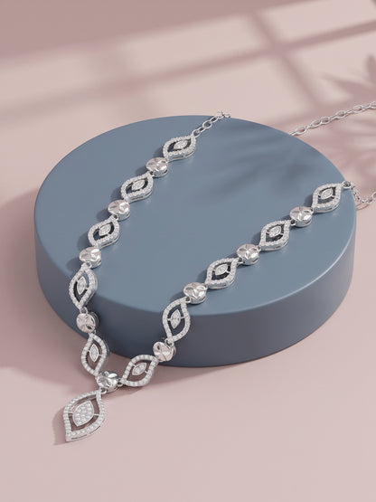 Silver Cristelle Necklace
