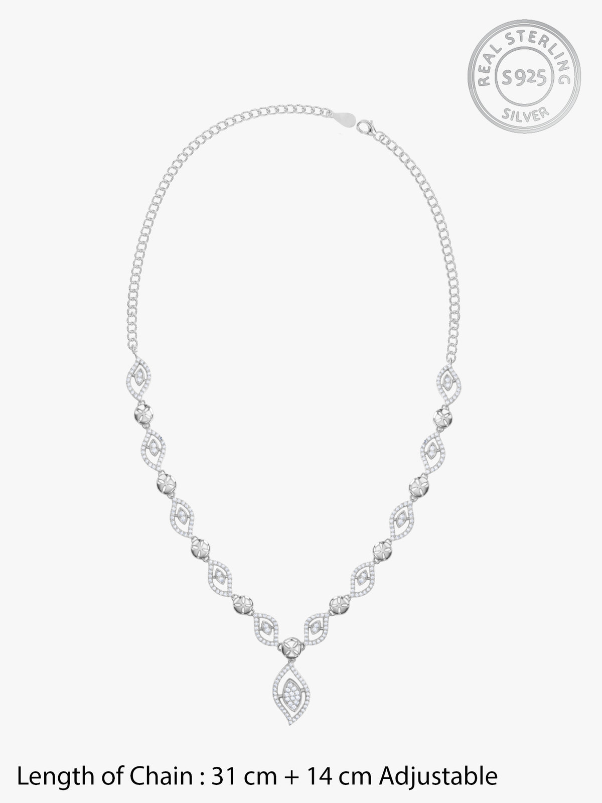 Silver Cristelle Necklace