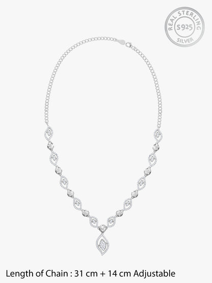 Silver Cristelle Necklace