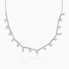 Silver Studded Wave Necklace