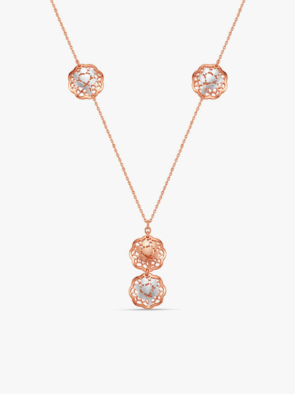 Dual Tone Aeterna Silver Necklace