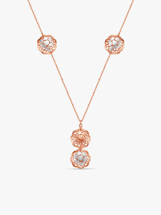 Dual Tone Aeterna Silver Necklace