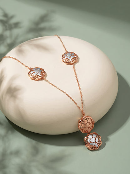 Dual Tone Aeterna Silver Necklace