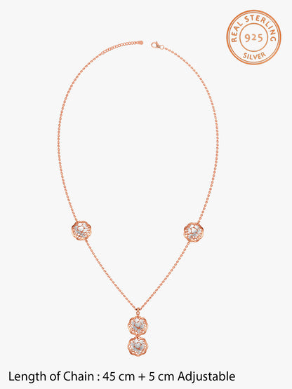 Dual Tone Aeterna Silver Necklace