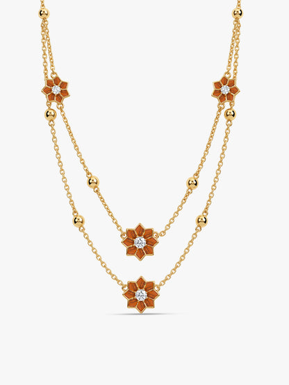 Golden Rangoli Noor Necklace