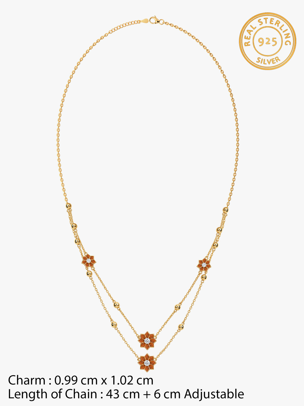 Golden Rangoli Noor Necklace