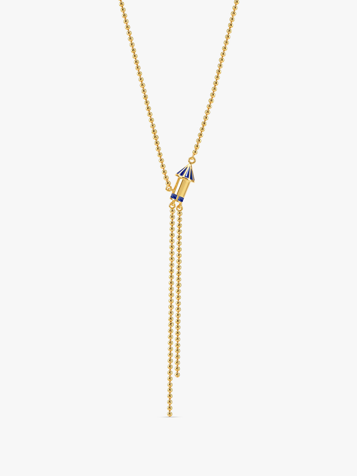 Golden Rocket Dhamaka Lariat Necklace