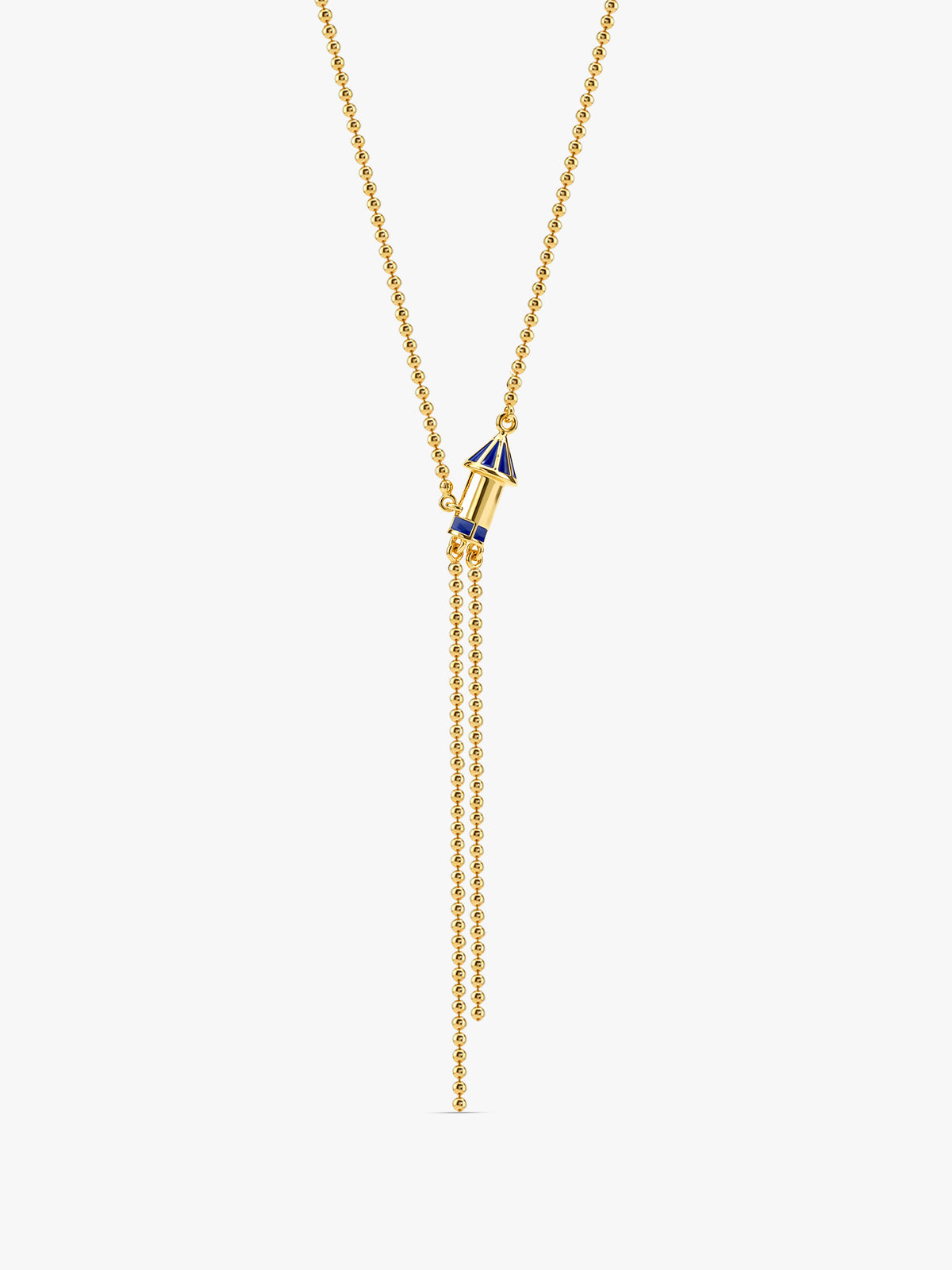 Golden Rocket Dhamaka Lariat Necklace