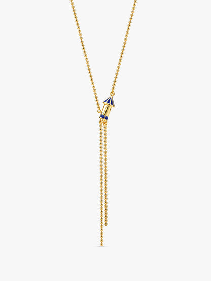 Golden Rocket Dhamaka Lariat Necklace
