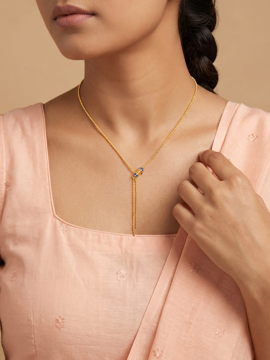 Golden Rocket Dhamaka Lariat Necklace