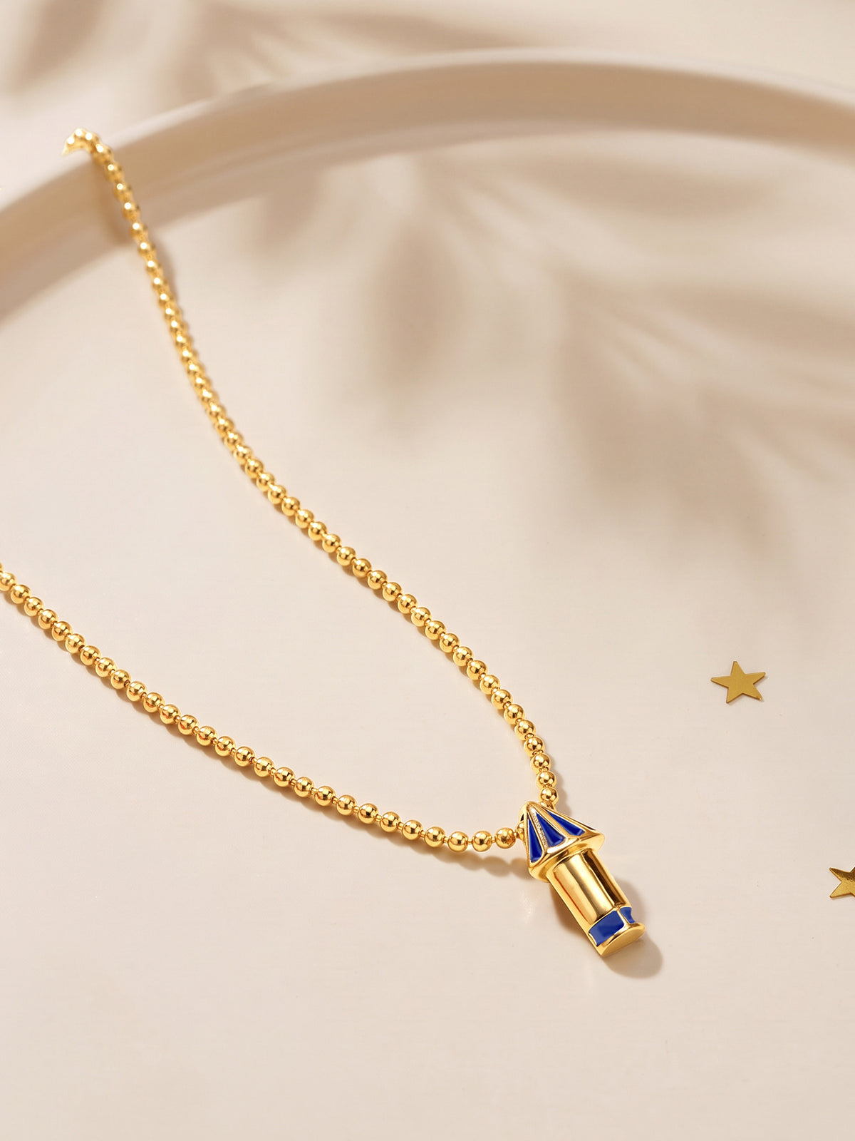 Golden Rocket Necklace