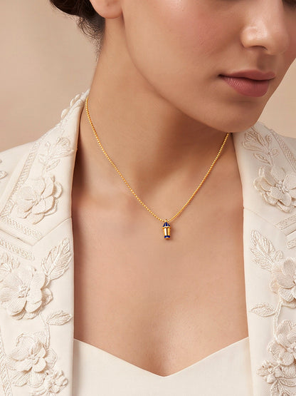 Golden Rocket Necklace