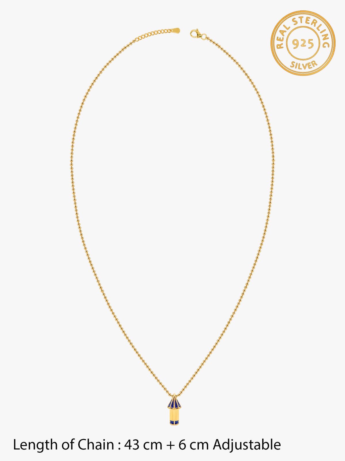 Golden Rocket Necklace