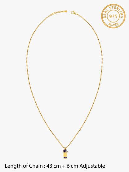 Golden Rocket Necklace
