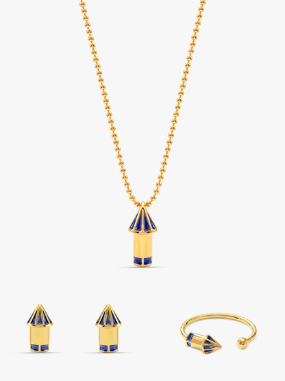 Golden Rocket Set of 3