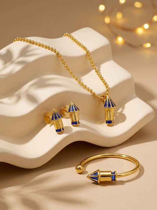 Golden Rocket Set of 3