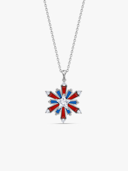 Silver Atishbazi Pendant With Link Chain