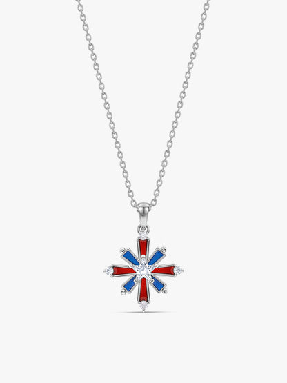 Silver Chota Atishbazi Pendant With Link Chain