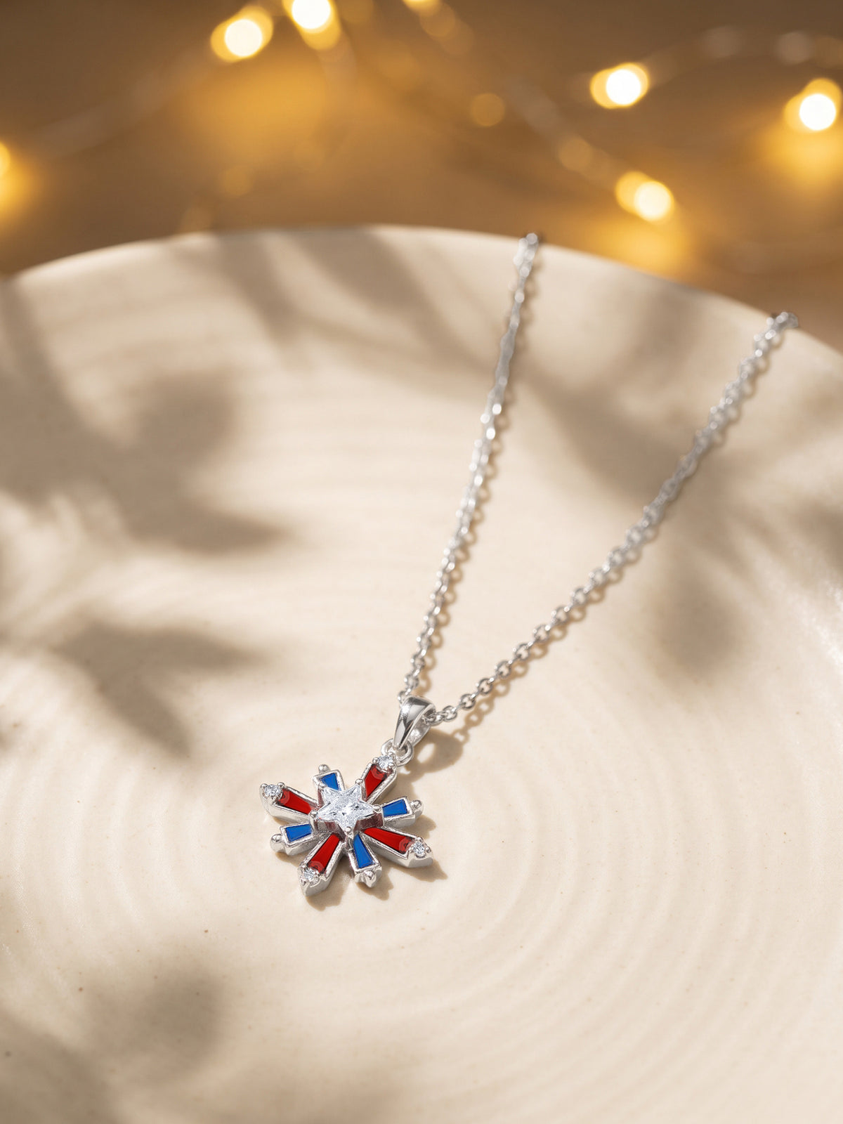 Silver Chota Atishbazi Pendant With Link Chain