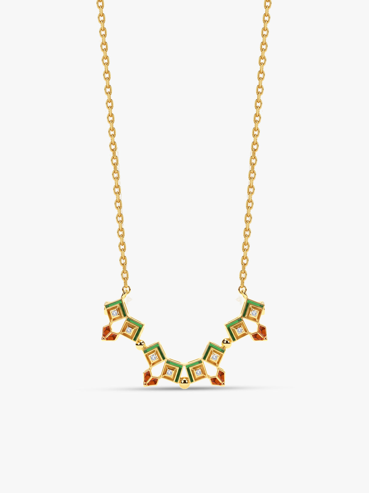 Golden Rangoli Bloom Convertible Necklace