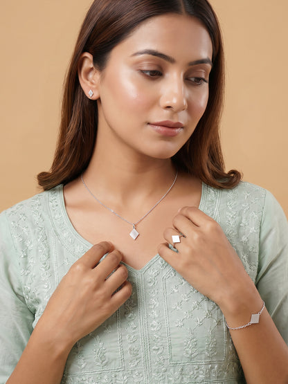 Silver Sweet Kaju Katli Set of 4