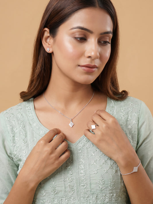 Silver Sweet Kaju Katli Set of 4