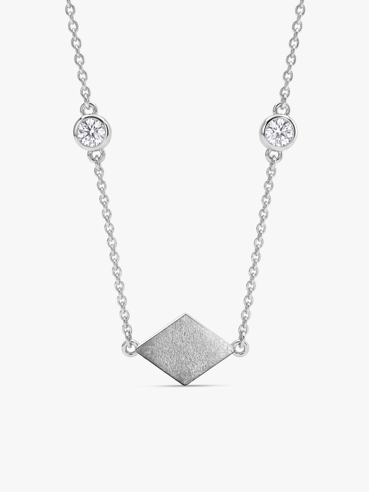 Silver Sweet Kaju Katli Necklace