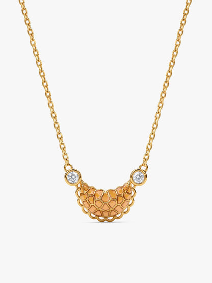 Golden Gujiya Necklace