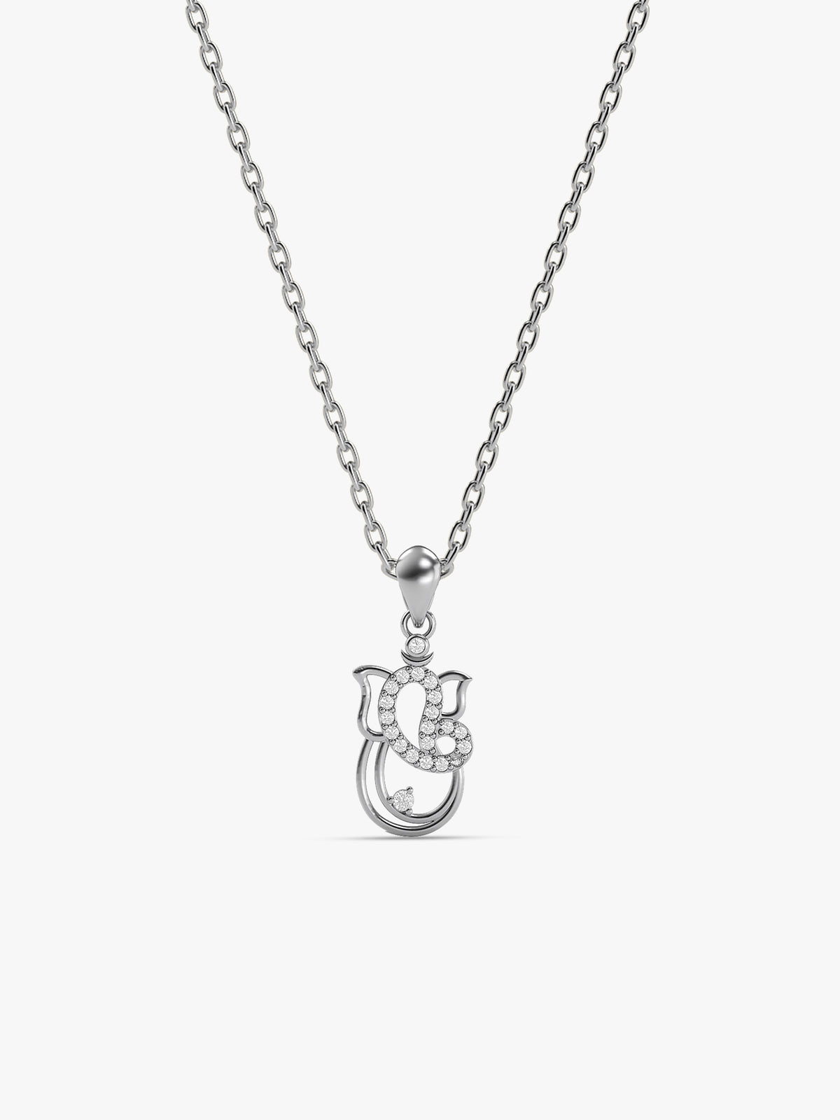 Silver Siddhi Pendant With Chain