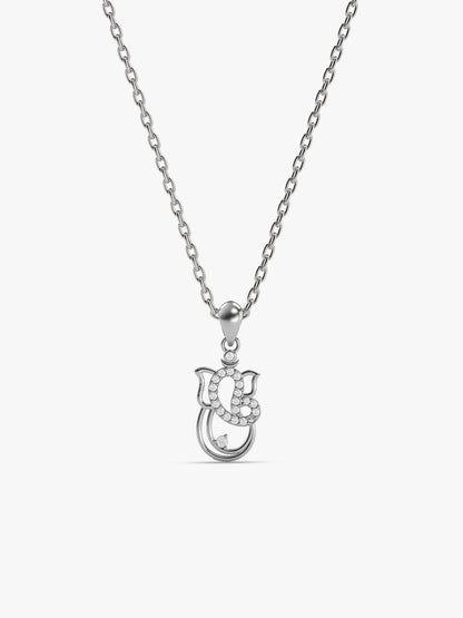 Silver Siddhi Pendant With Chain