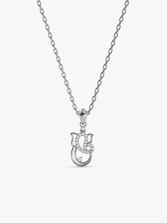 Silver Siddhi Pendant With Chain
