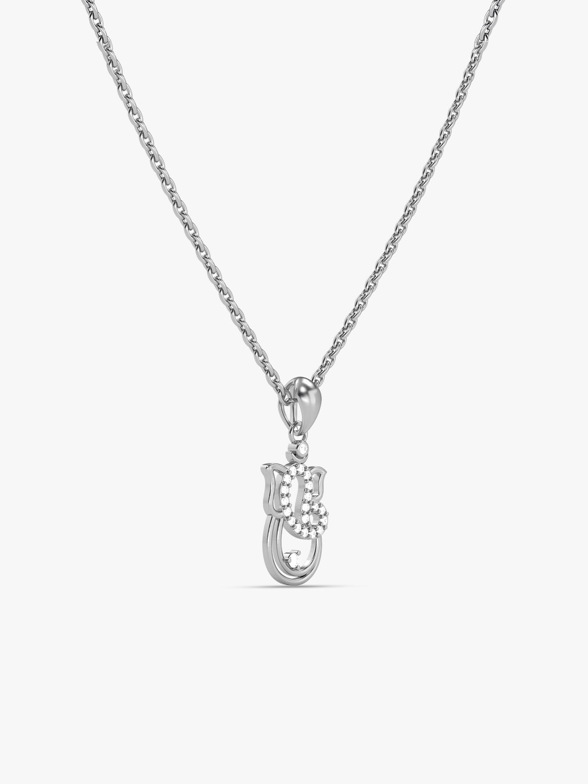 Silver Siddhi Pendant With Chain