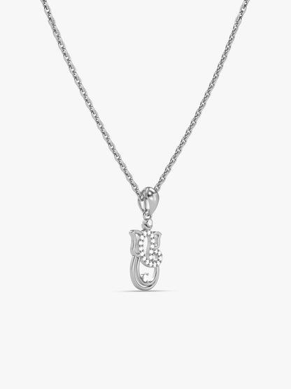 Silver Siddhi Pendant With Chain