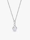 Silver Infinite Forever Pendant With Link Chain