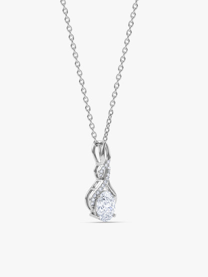 Silver Infinite Forever Pendant With Link Chain