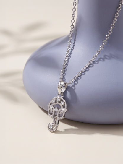 Silver Ekadantaya Pendant With Link Chain