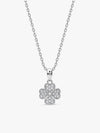 Silver Floret Lover Pendant With Link Chain