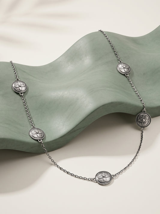 Oxidised Silver Iverra Necklace