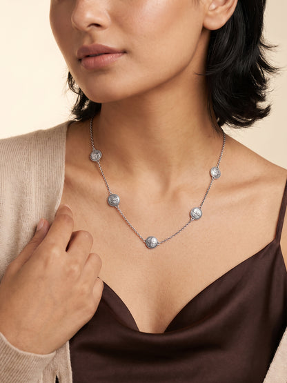 Oxidised Silver Iverra Necklace