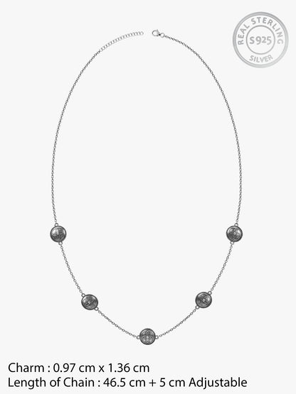 Oxidised Silver Iverra Necklace