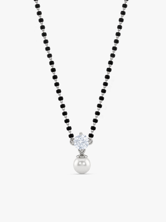 Silver Aadhira Pearl Mangalsutra