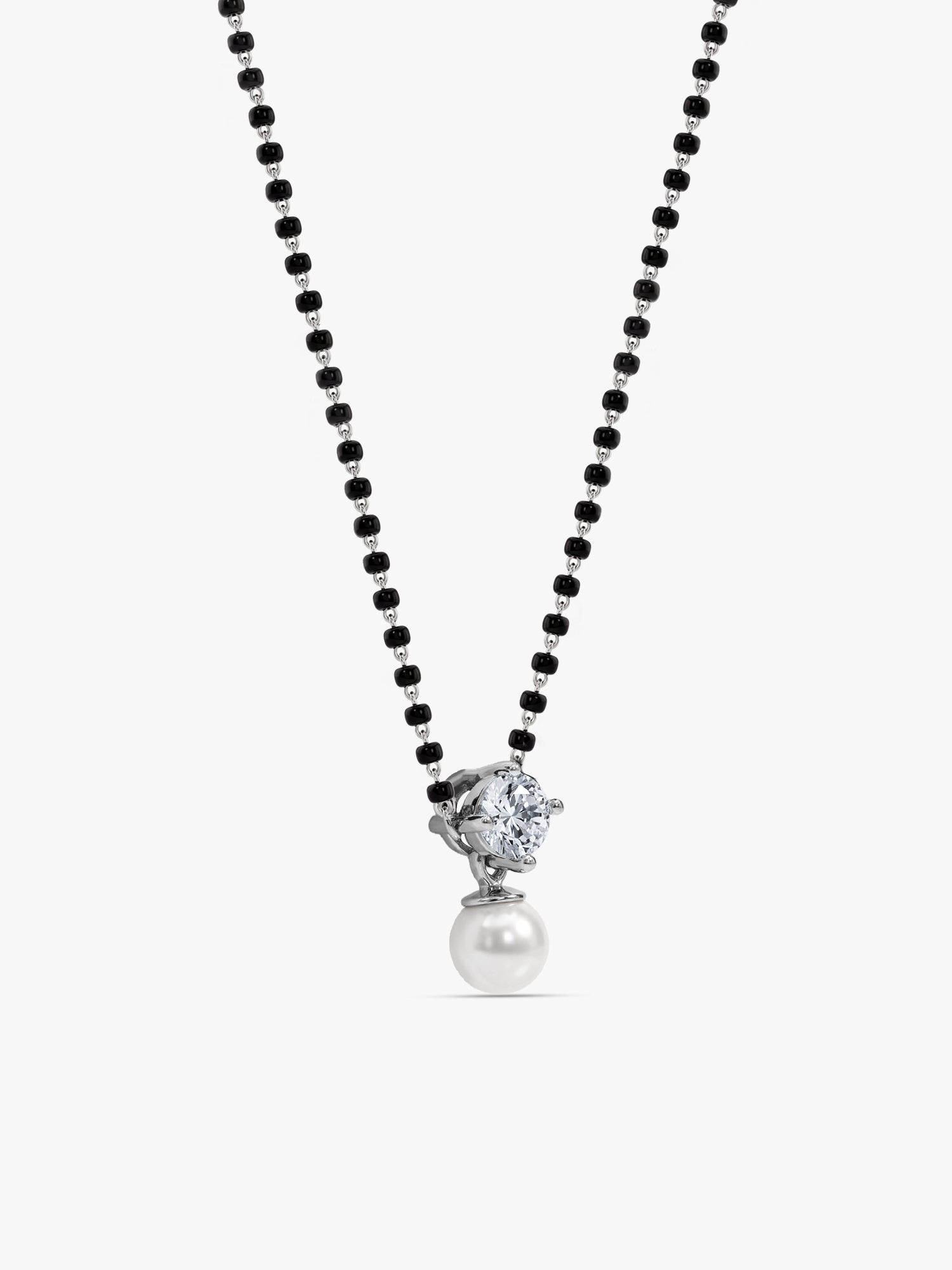 Silver Aadhira Pearl Mangalsutra