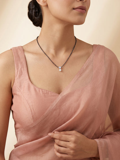 Silver Aadhira Pearl Mangalsutra