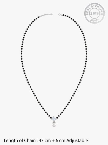 Silver Aadhira Pearl Mangalsutra