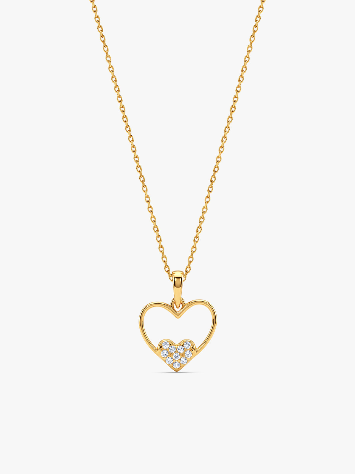 Golden Adoria Pendant With Link Chain