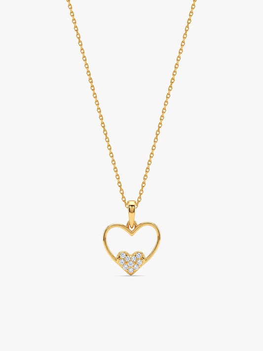 Golden Adoria Pendant With Link Chain