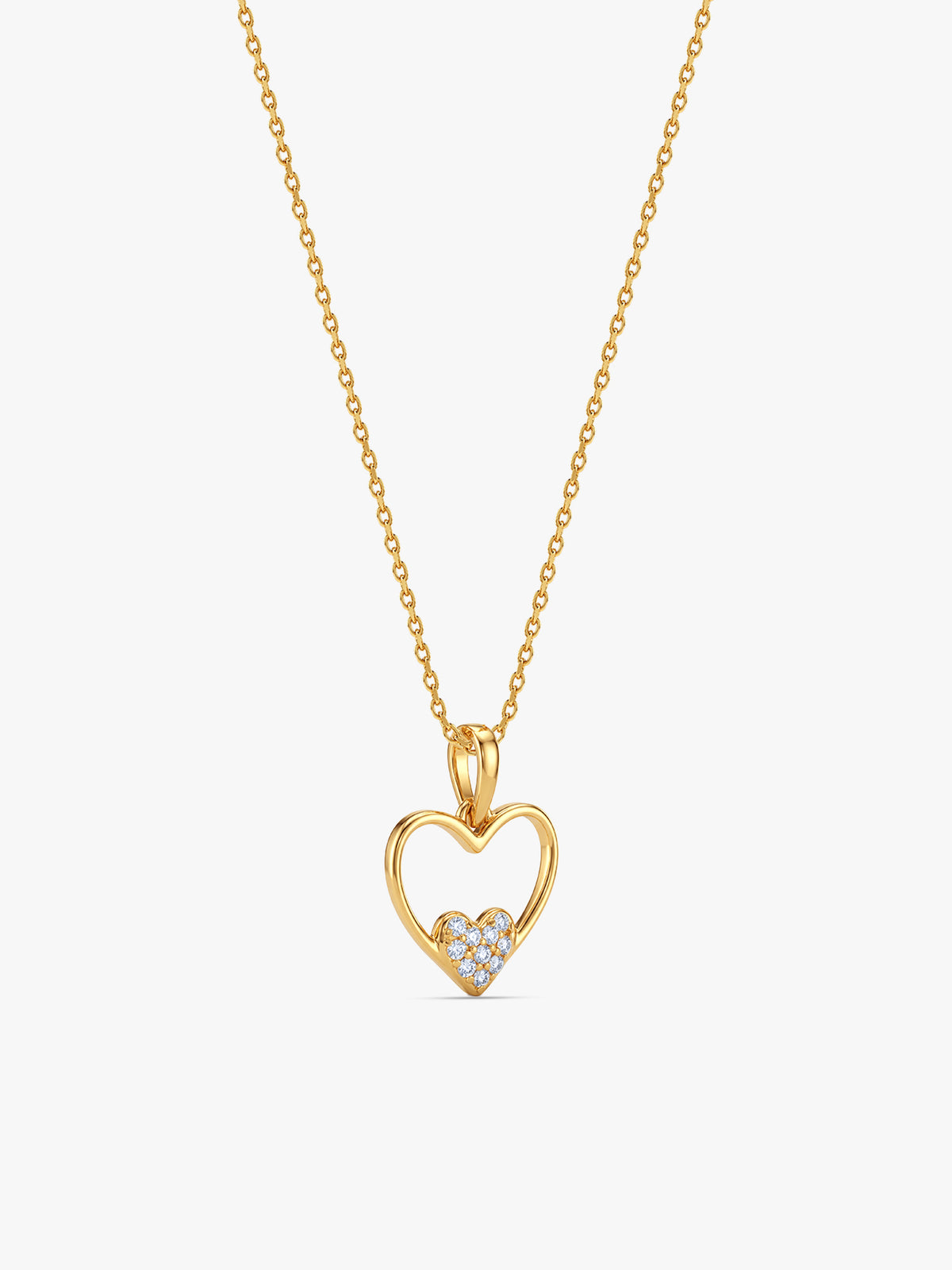 Golden Adoria Pendant With Link Chain