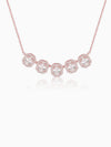 Rose Gold Baguette Bunch Necklace