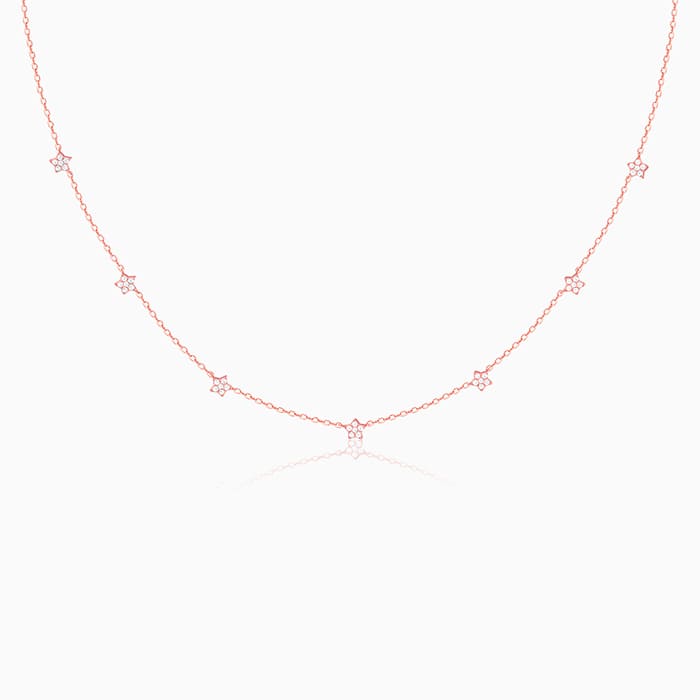 Rose Gold Star Constellation Necklace